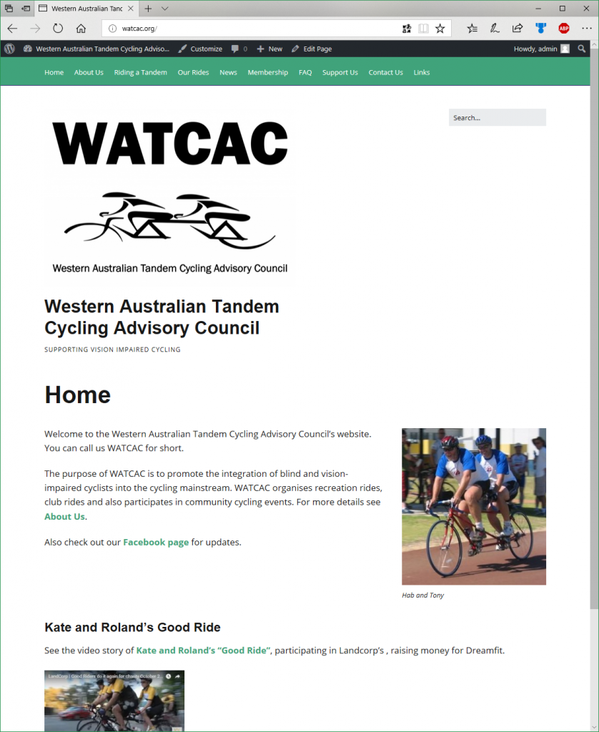 WATCAC Website New